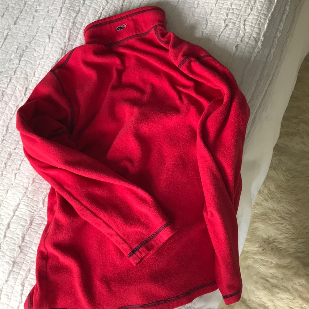 Vineyard vines red Logo fleece